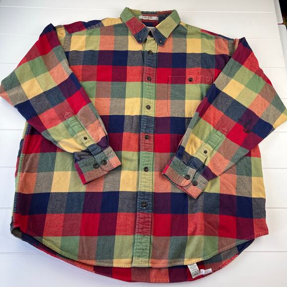 Orvis Other - Orvis Vintage Men's Colorful Plaid Button Down Shirt size XL